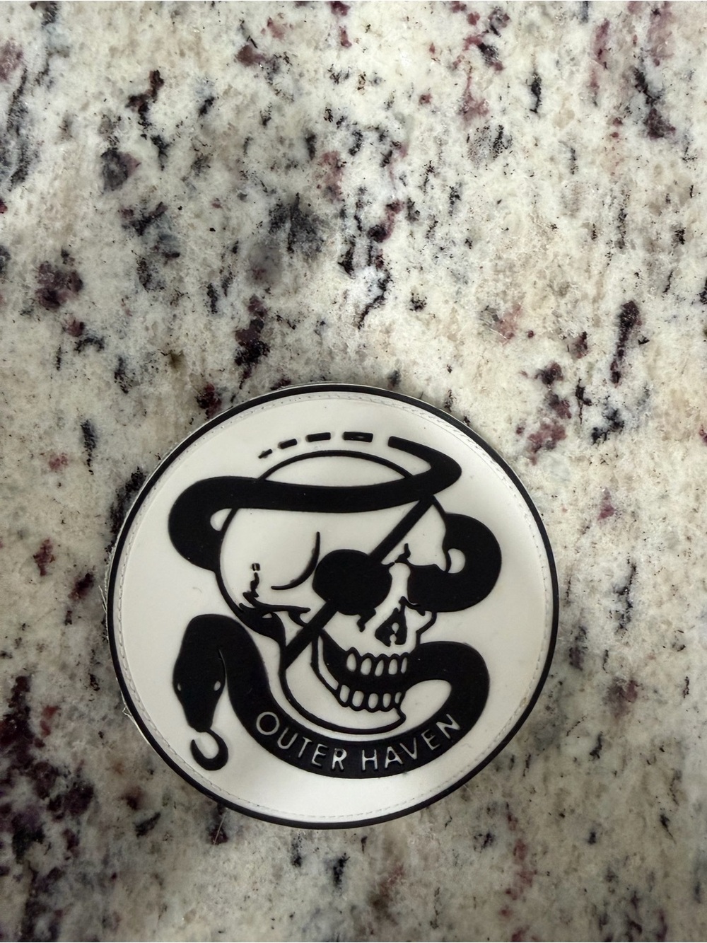 Metal Gear Outer Haven Skull Patch MGS Hideo Kojima Gaming Collectible